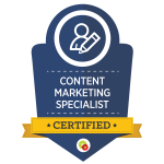 Certified content marketing specialist for business growth solutions.